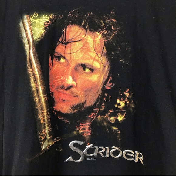 Vintage Lord of the Rings Strider T-Shirt - Picture 3 of 6